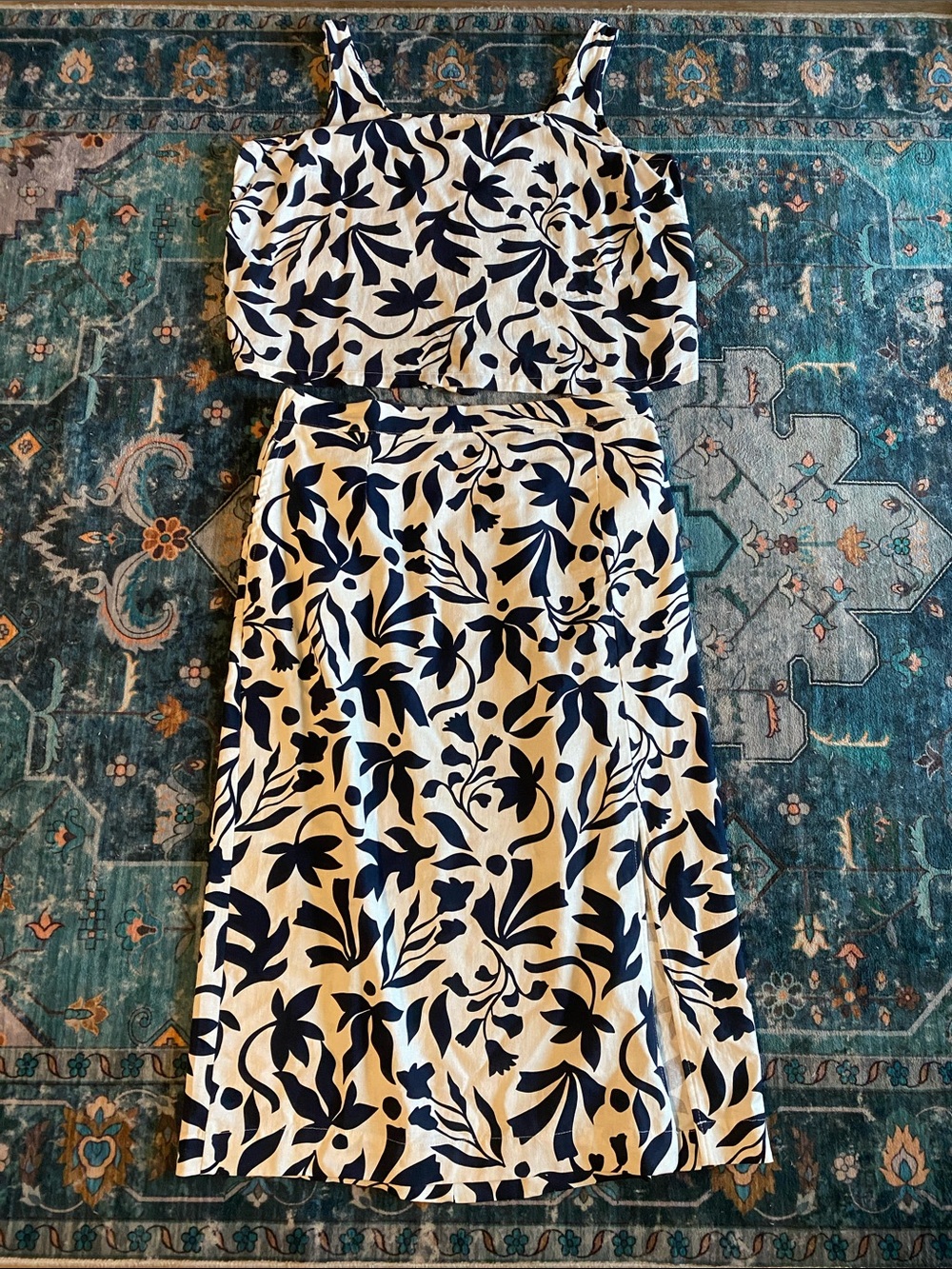NWOT Time and Tru linen Two-Piece Dress